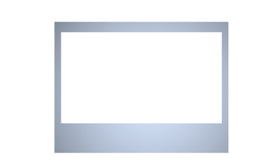 Obraz premium polaroid style photo frame isolated. border for picture and paintings with realistic design element with instant vector development. PNG