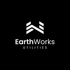 EW modern minimal company logo