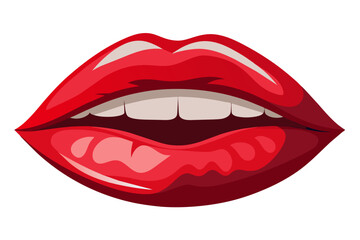 Illustration of woman's lips.