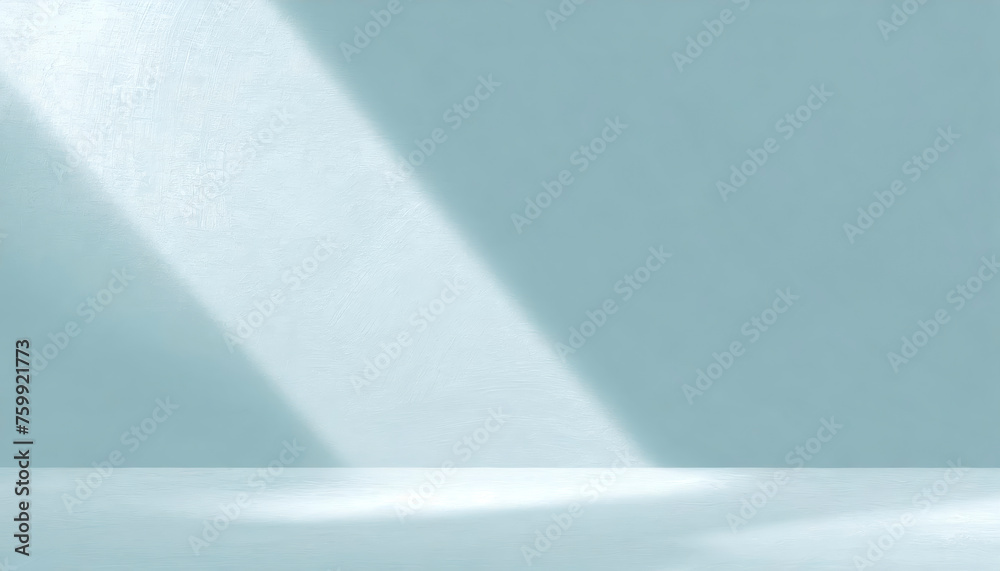 Aufkleber abstract minimal light grunge blue background for product presentation. shadow and light from window