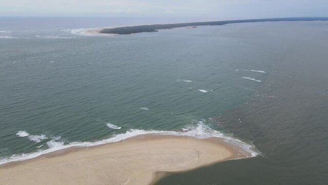 Ilot dune du Pilat Arcachon Gironde Sud-Ouest France drone