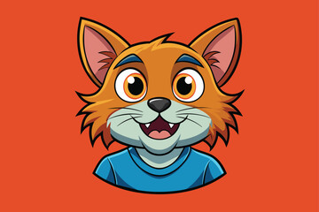 cat head vector for t shirt cartoon illustration 7.eps