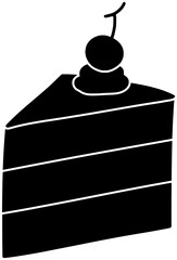 cheesecake illustration food silhouette bakery logo chocolate icon sweet outline muffin cake pastry cherry cupcake slice pie menu cream shape strawberry pudding piece for vector graphic background