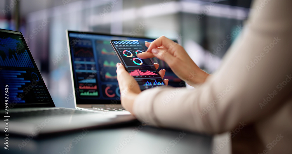 Poster business data analytics dashboard
