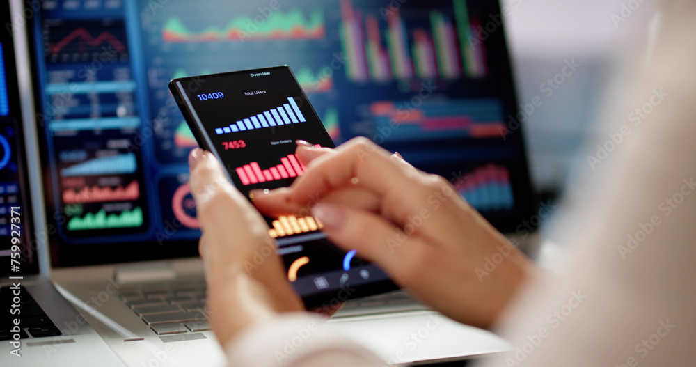 Poster business data analytics dashboard