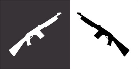 Illustration vector graphics of gun icon