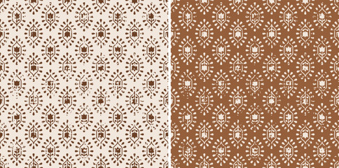 Digital Ajrakh seamless pattern. block print Pattern and batik print Background digital printing textile pattern. Kalamkari Block Print Seamless Pattern. EPS file format.