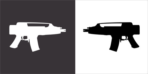 Illustration vector graphics of gun icon