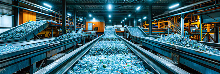 Environmental Responsibility, Plastic Recycling Process in an Industrial Plant
