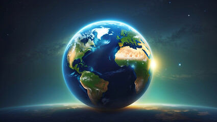 Fototapeta na wymiar Earth Hour banner background
