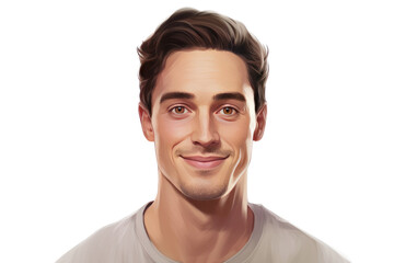 Obraz premium Handsome South Asian man, long face, big eyes, prominent nose, brown skin, dark skin,