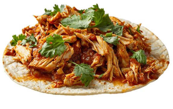 Smokey Chicken Tinga Taco Extravaganza Isolated on Transparent Background&nbsp;PNG.