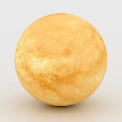 Planet Venus - High quality 3d rendering. Elements of this image provided by NASA