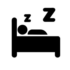 Sleep hygiene icon vector graphic element symbol illustration on a Transparent Background