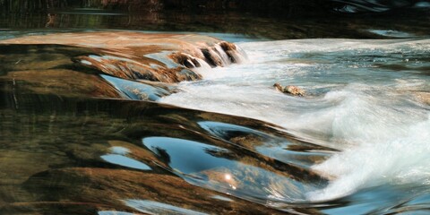 flow on the Cetina river near Omis, Croatia - obrazy, fototapety, plakaty