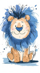 Lion cartoon sketch