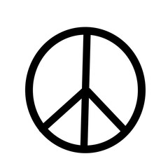 Vector illustration of peace mark