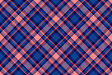 Seamless vector check of tartan texture textile with a background plaid fabric pattern.