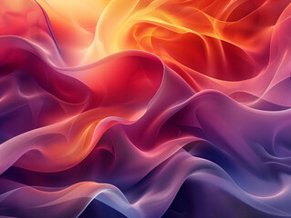 Abstract background with multicolored gradient waves
