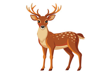deer on a clean vector design