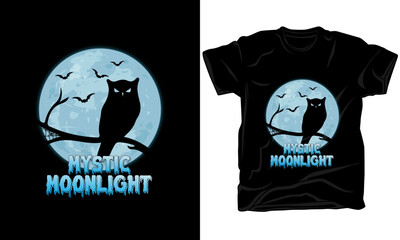 Mystic moonlight t shirt design