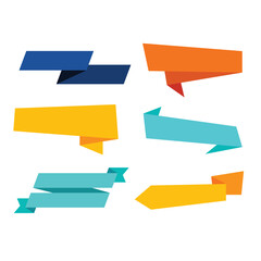 Set of vector banners call out illustration set #