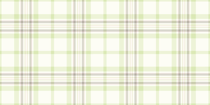 Stitched background pattern tartan, give vector textile texture. Cover seamless check plaid fabric in light and snow colors.