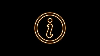 Mark icon collections. Neon light exclamation text icon. Caution signs. Neon light glowing exclamation mark. Warning icon neon warning sign on the black background.