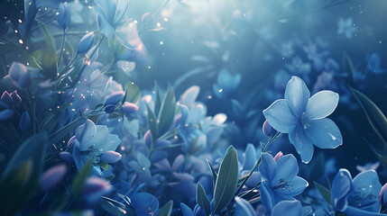 Fototapeta na wymiar Realistic flower spring background