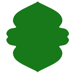 Islamic style border and frame design template 