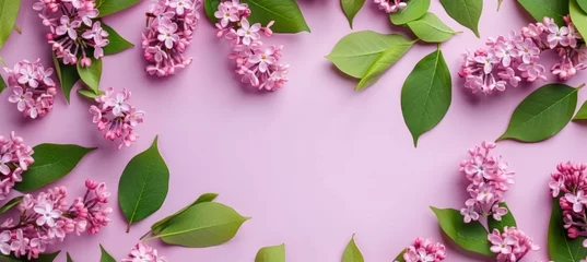 Foto auf Leinwand Soft lilac background creating an exquisite canvas for stylish and elegant text placement © Philipp