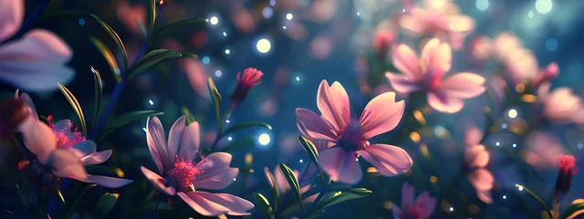 Fotobehang Realistic flower spring background © Nadim's Works