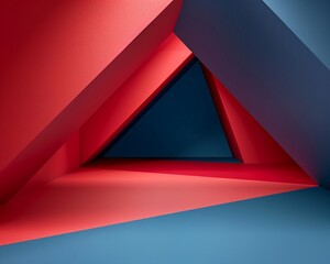 Minimalistic abstract geometry, 3D rendered for a sleek, modern wallpaper designrealistic