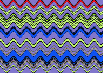 pattern with waves