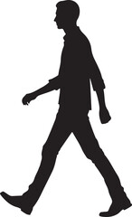Fototapeta na wymiar Walking man vector illustration 