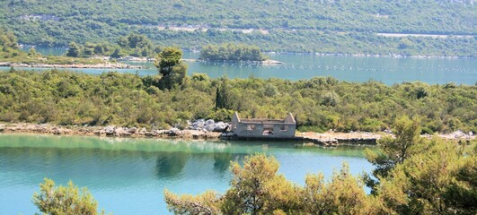 View near Ston, Peljesac, Croatia