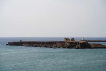 Küstenlinie Kap Verde - Praia mit Leuchtturm