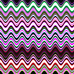 pattern with waves