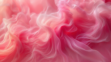 Obraz premium Abstract background gradient pink silk texture and close-up of textile fibers for wallpaper or background design.