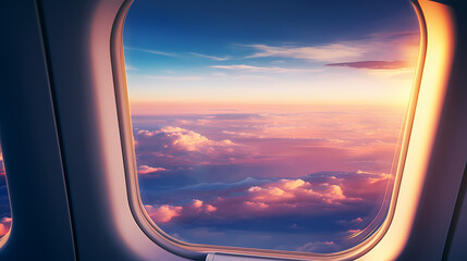 Fototapeta premium Sky seen from airplane window