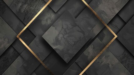 Luxury gold and black exclusive premium vip card for club members only, vip pass casino cadr. A black square with rounded corners, the background is a white and black gradient, gold lines - obrazy, fototapety, plakaty
