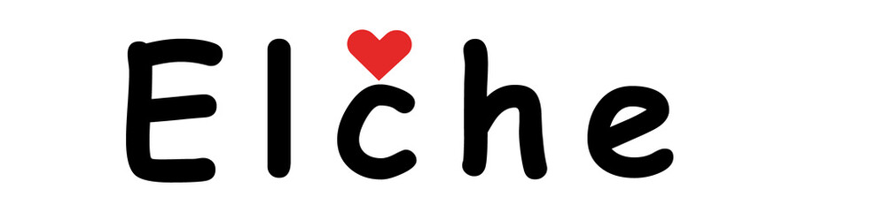 I love Elche Spain png