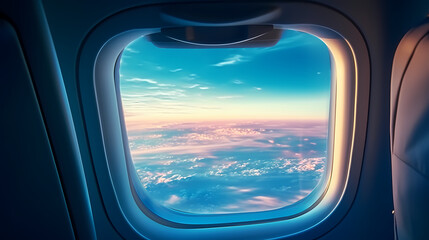 Fototapeta premium Sky seen from airplane window