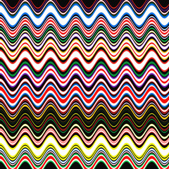 pattern with waves