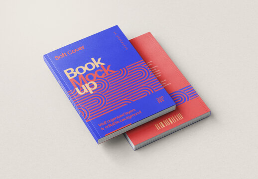 Paperback Soft Book Cover Mockup