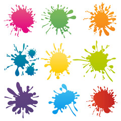 Paint Splatter SVG, Bundle, Paint Splats, Clipart, Vector, Illustration