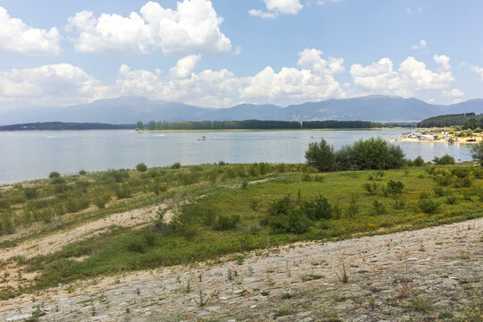 Panorama of Zhrebchevo Reservoir, Bulgaria