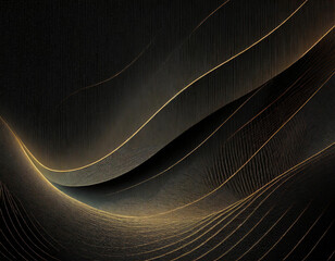 black abstract background, hard gradient, soft glow, grainy texture - obrazy, fototapety, plakaty