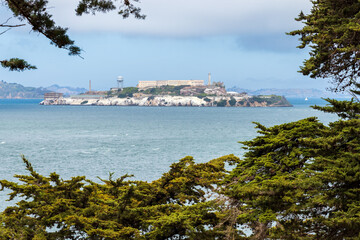 The prison island of Alcatraz near San Francisco