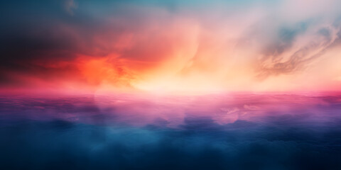 High-definition image of a tranquil, blurred gradient, resembling a dreamscape with vibrant yet soothing colors  - obrazy, fototapety, plakaty